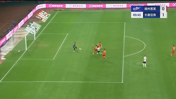 半场-谭龙中场吊射破门奥莫伊胡安弗建功 长春亚泰2-0梅州客家