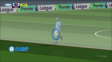 半场-曼城暂2-2水晶宫 德布劳内任意球破门马尔穆什建功&失单刀